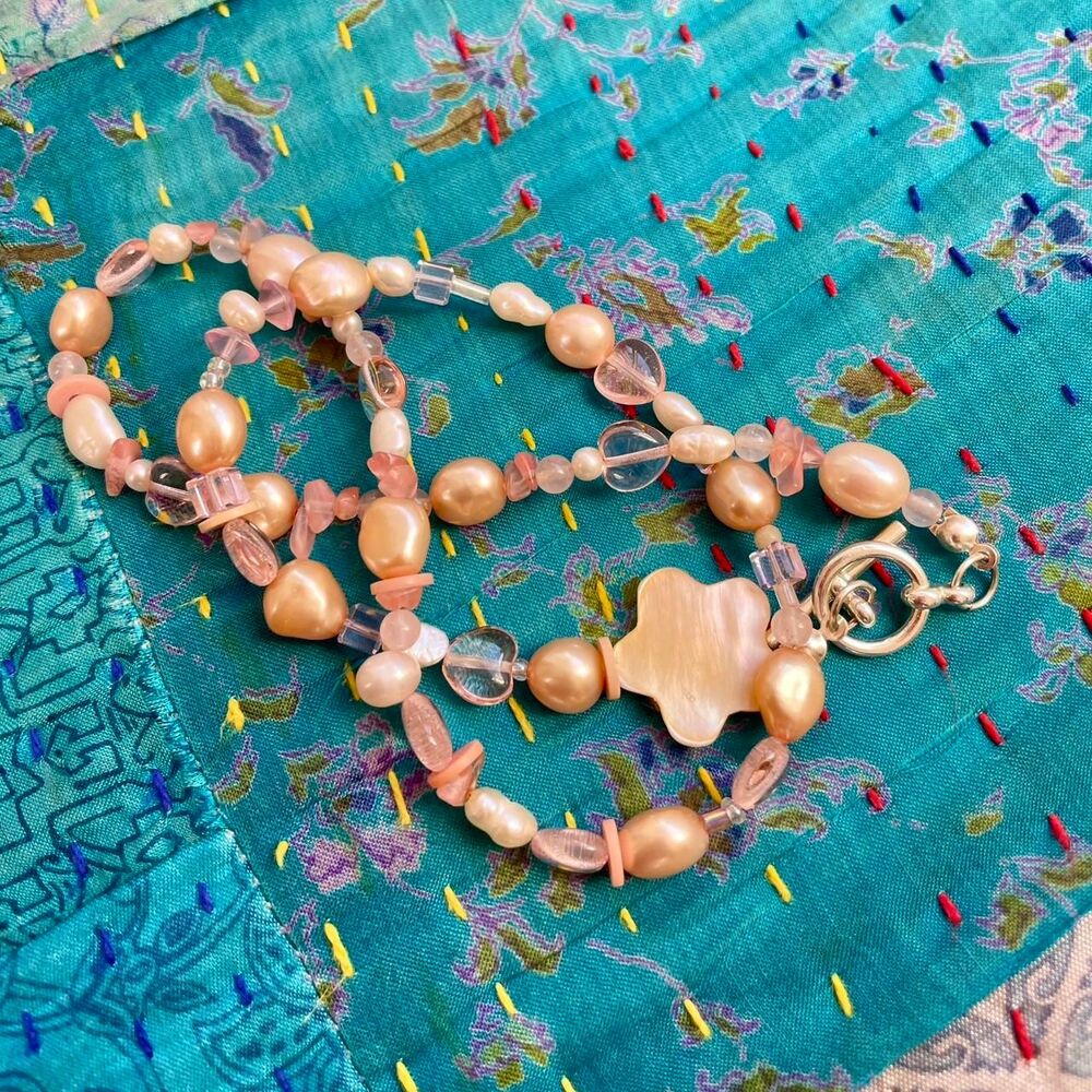 Pink Pearl Necklace